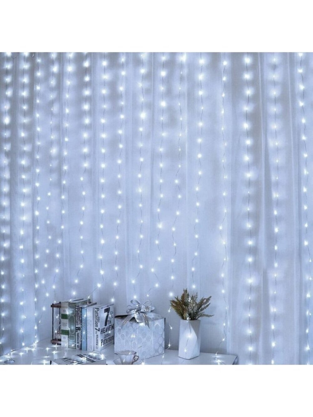 🆕 Curtain String Twinkle Lights 600 LED Fairy Bedroom 8 Modes Waterproof Desire